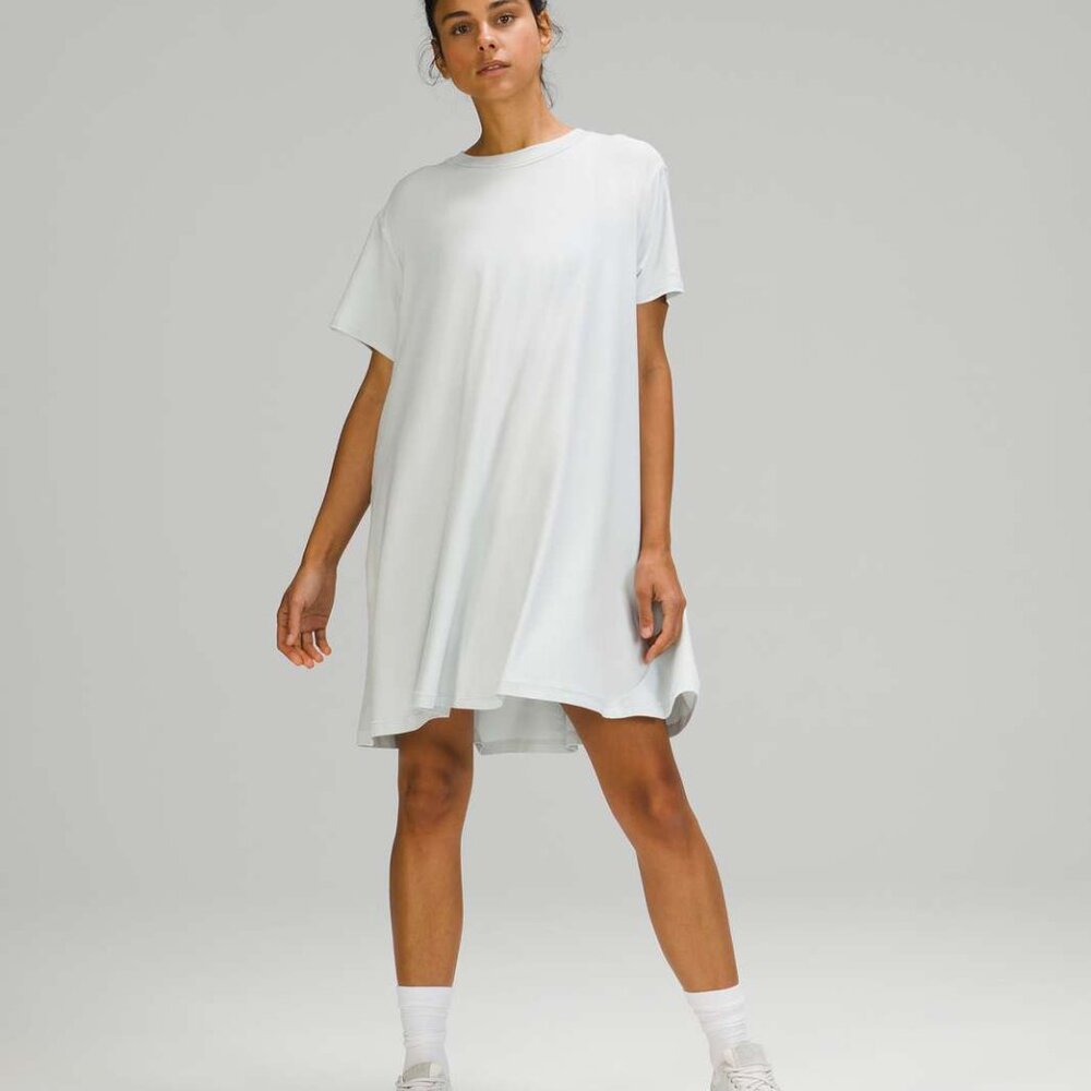 Lululemon All Yours Tee Dress Ocean Air 10